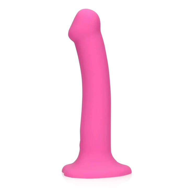 Dildo Loveline - Średni, Wibrujący, Silikonowy, 18,1 cm długości