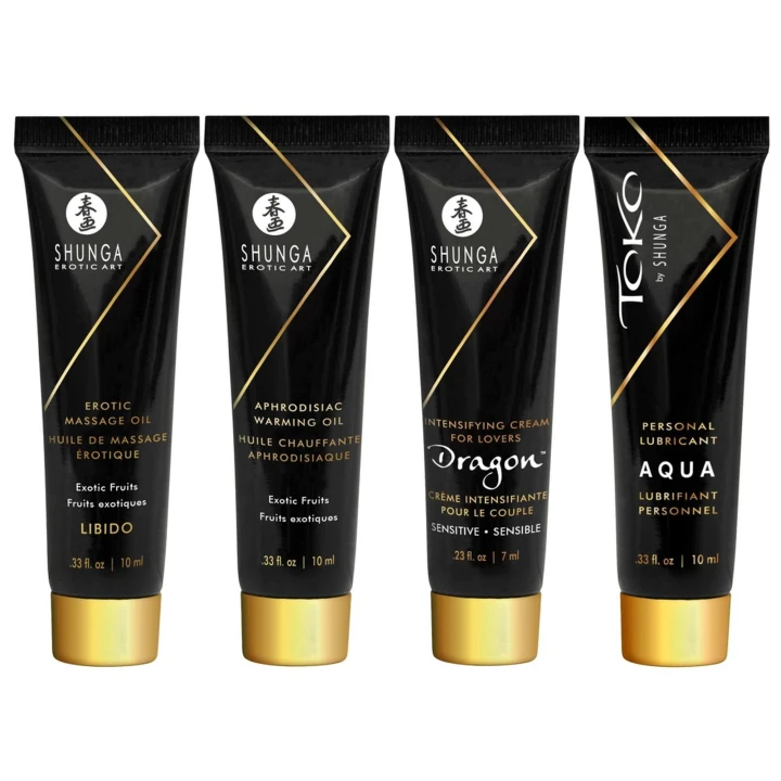 Zestaw do masażu - Shunga Geisha's Secret, 5 luksusowych produktów, egzotyczne aromaty