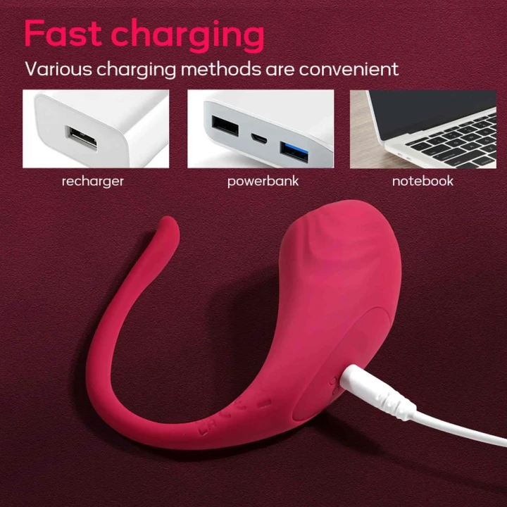 Wibrator analny App Love Egg, silikonowy, sterowany aplikacją, 9 prędkości