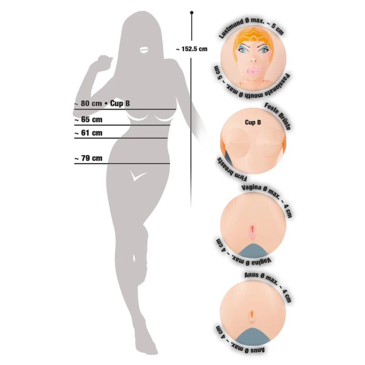 Lalka - Seria Elementy, PVC, Wysokość 152,5 cm, Odporność na uszkodzenia