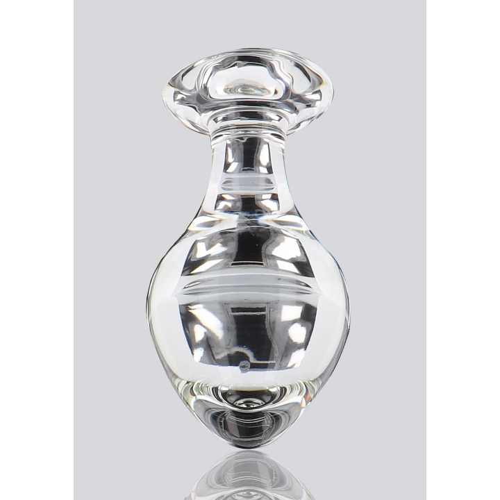 Plug analny TOYJOY GLASS WORXX szklany, wodoodporny, 9 cm długości