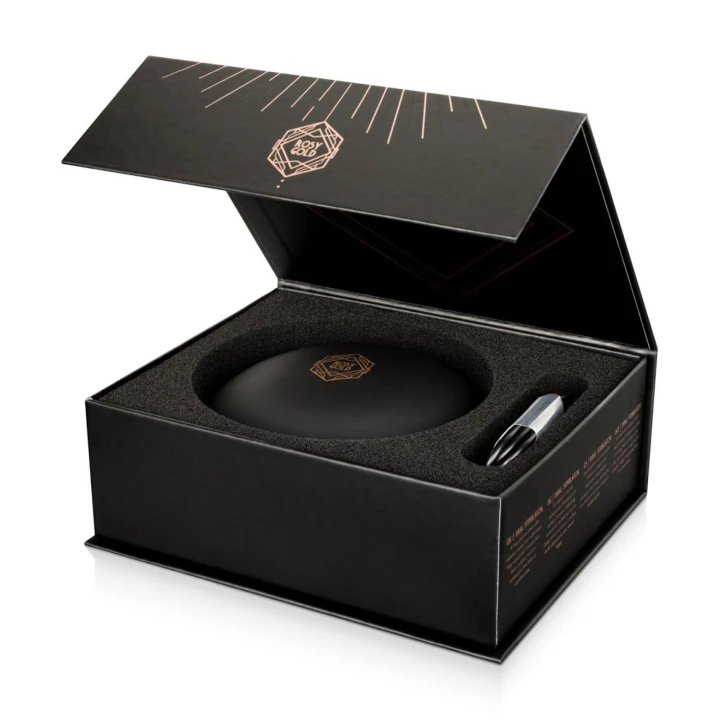 Stymulator językowy, Rosy Gold – Luksusowe etui, Elastyczna końcówka, Cichy silnik