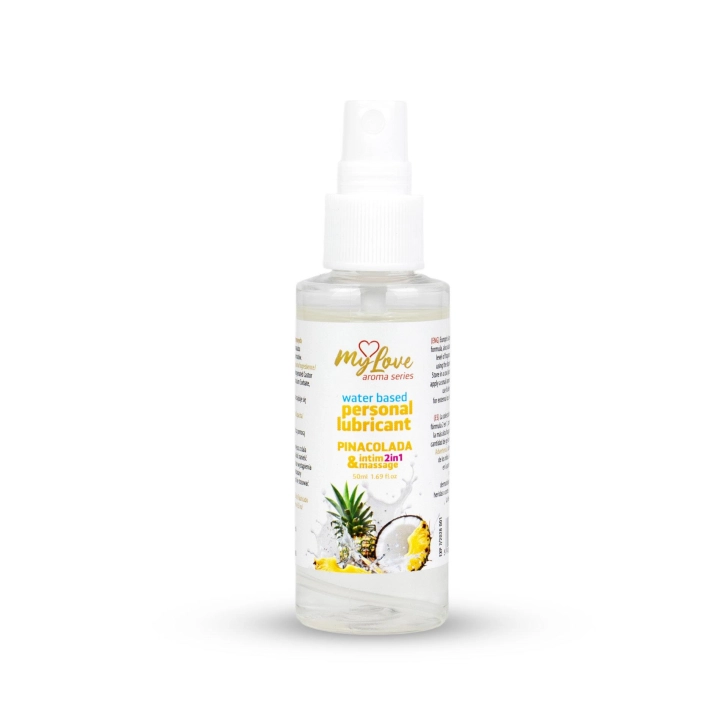 Wodny preparat intymny i do masażu MyLove Aroma Series 2w1, Pina Colada, 50 ml
