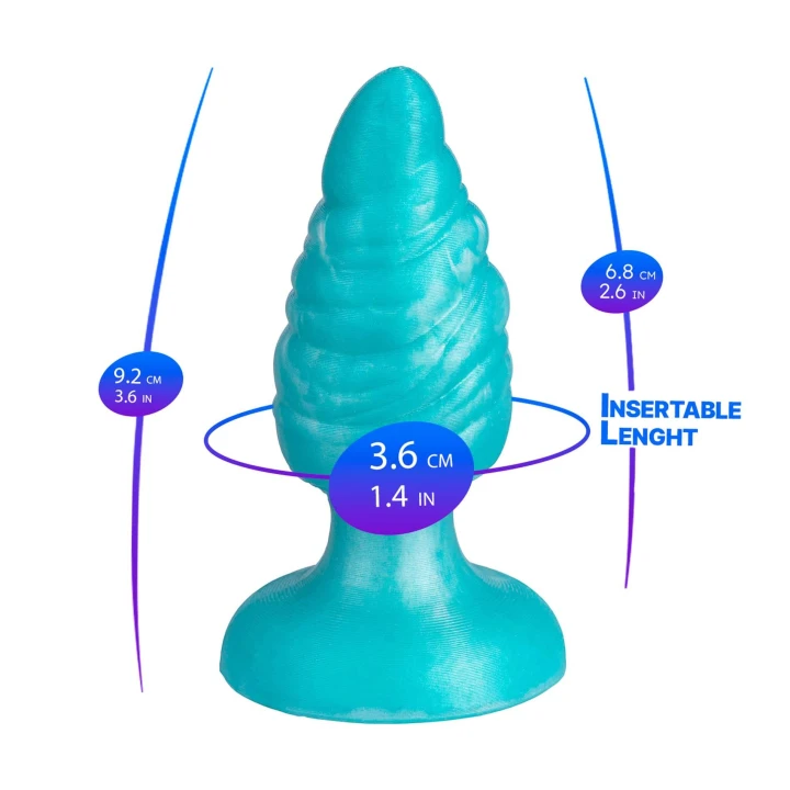 Korek analny SILEXD Melty, M, termoreaktywny, silikon, spirala