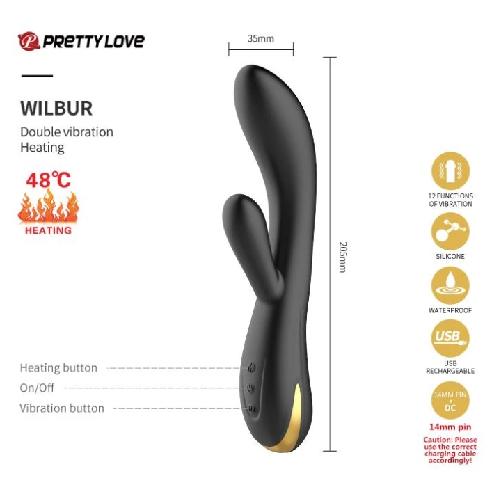 Zestaw wibracyjny - PRETTY LOVE Queen's Luxury Collection, 7 funkcji, bezprzewodowy pilot