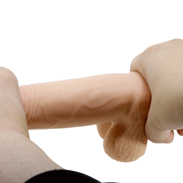 Dildo BAILE - 7,6'' z materiału TPR, z przyssawką, realistyczny kształt