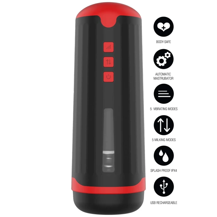 Masturbator automatyczny FUSION X – wibracja, ruchy dojenia, wodoodporny IPX4