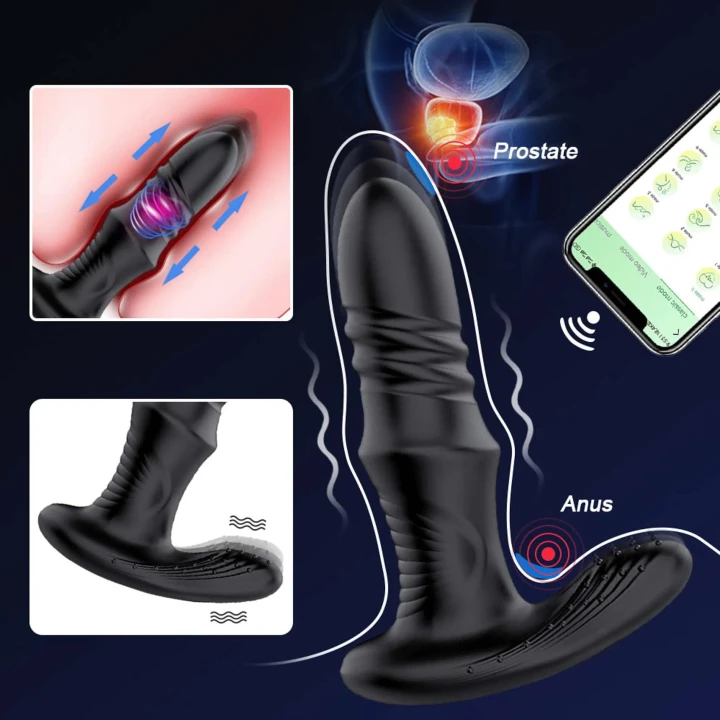 Masażer prostaty Lovesecret LS03 – 3,4 cm, wodoodporny, aplikacja sterująca