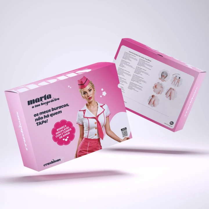 Lalka dmuchana Crushious Marta, 155cm, 3 punkty penetracji, blondynka