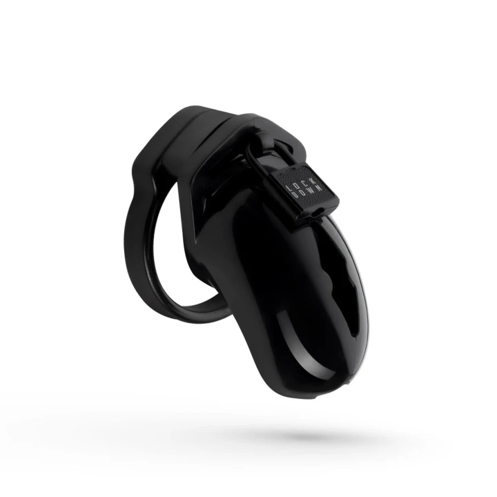 Klatka cnoty - Lockdown, z 5 pierścieniami, metalowa kłódka, 2 klucze