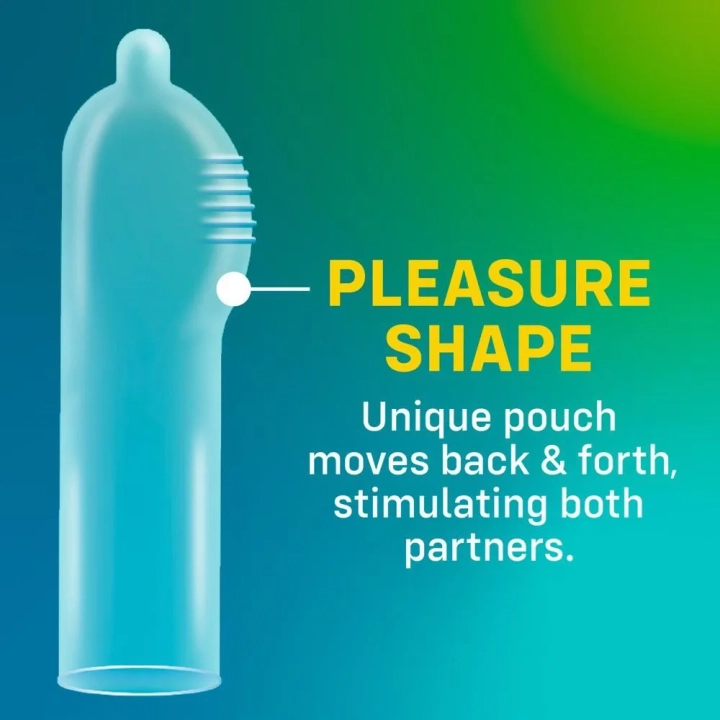 Prezerwatywy przezroczyste ONE Pleasure Plus, 180 mm, 53 mm, wegańskie, 12 szt.