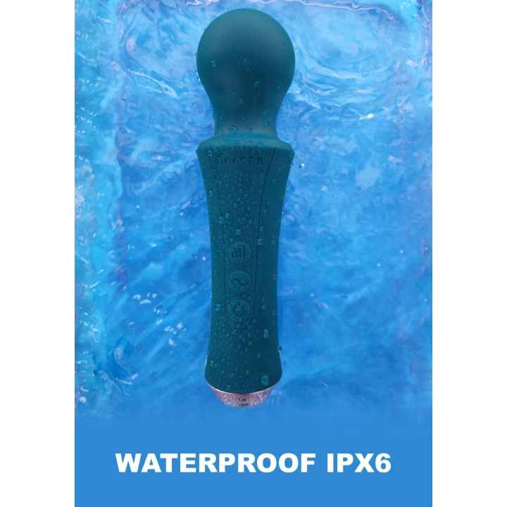 Wibrator masażer The Personal Wand Green – silikon/ABS, wodoodporny IPX6, regulacja obrotów