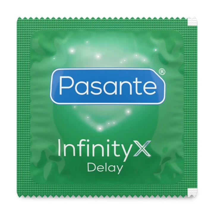 Prezerwatywy opóźniające Pasante Delay Infinity, 54 mm, 3 szt. z benzokainą 8,5%