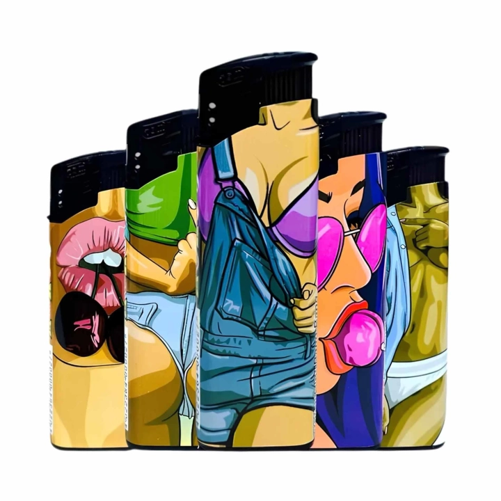 Zapalniczka jednorazowa Kinky Pleasure PB003 – wzór losowy, grafika kreskówkowa