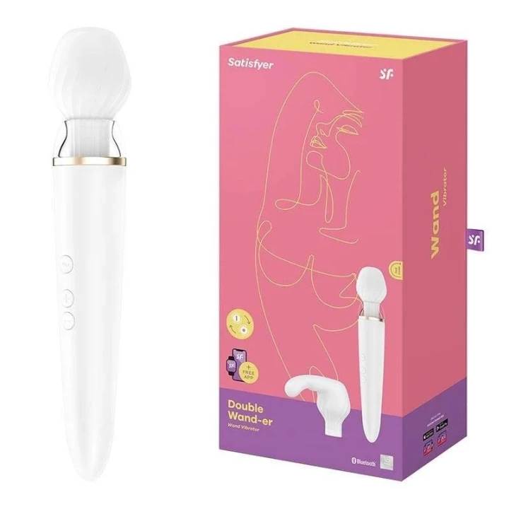 Wibrator podwójny Satisfyer - zdalne sterowanie, wodoodporność IPX7, tryb szeptu