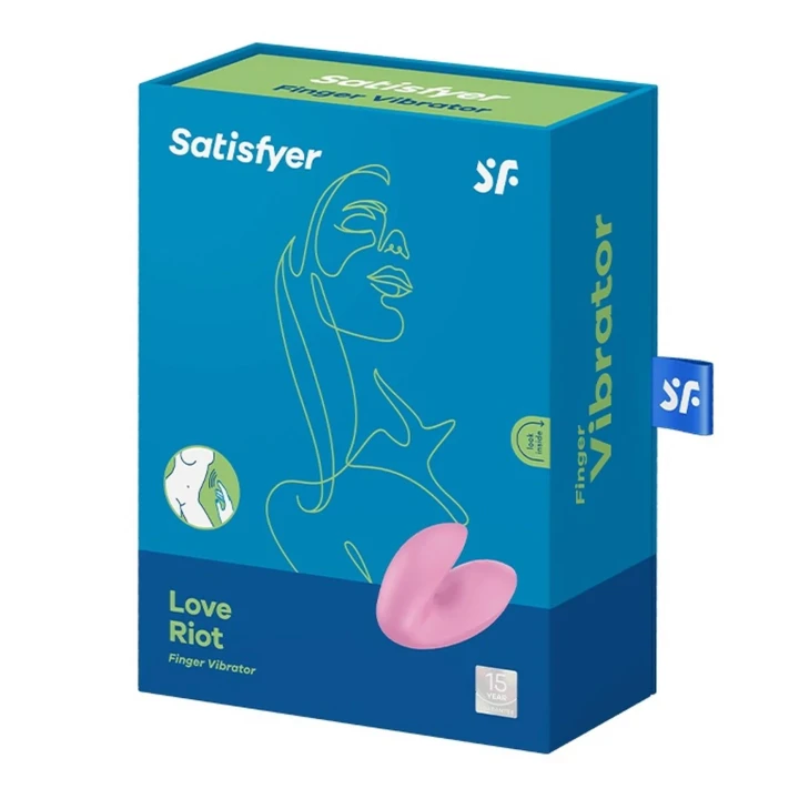 Wibrator palcowy Satisfyer Love Riot, silikon medyczny, 12 programów wibracji, IPX7