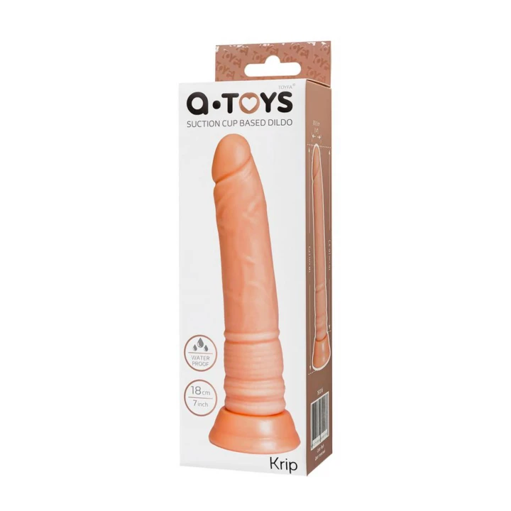 Dildo A-TOYS, Realistyczne, TPE, 18 cm, Gładka Tekstura, Potężna Przyssawka