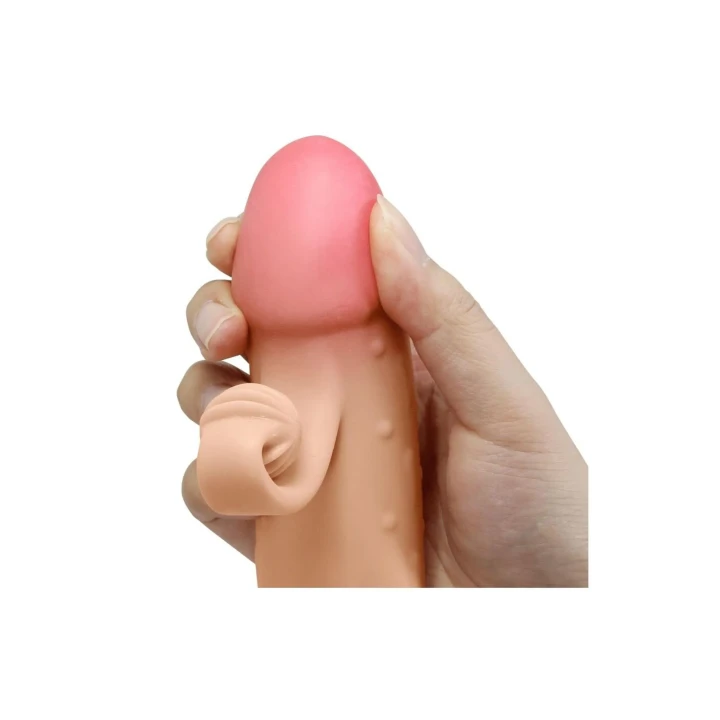 Nakładka wibracyjna - ROMANCE, TPE, 20 cm długości, ergonomiczny kształt