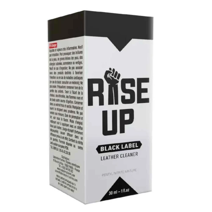 Środek do czyszczenia skóry - Rise Up Black Label, 30ml, szybkie działanie, przenośny
