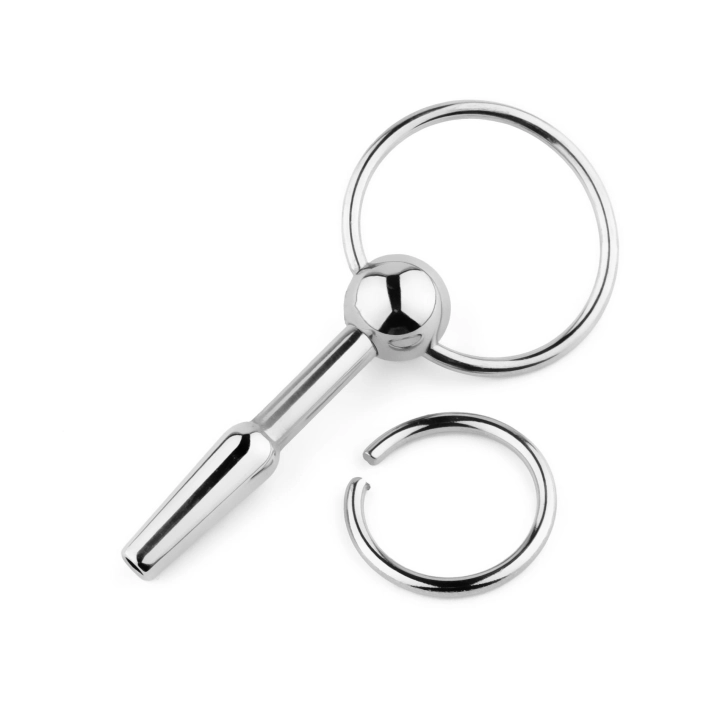 Plug do cewki Metal Series – stal nierdzewna, otwór kanałowy, Ø 0,7–1 cm