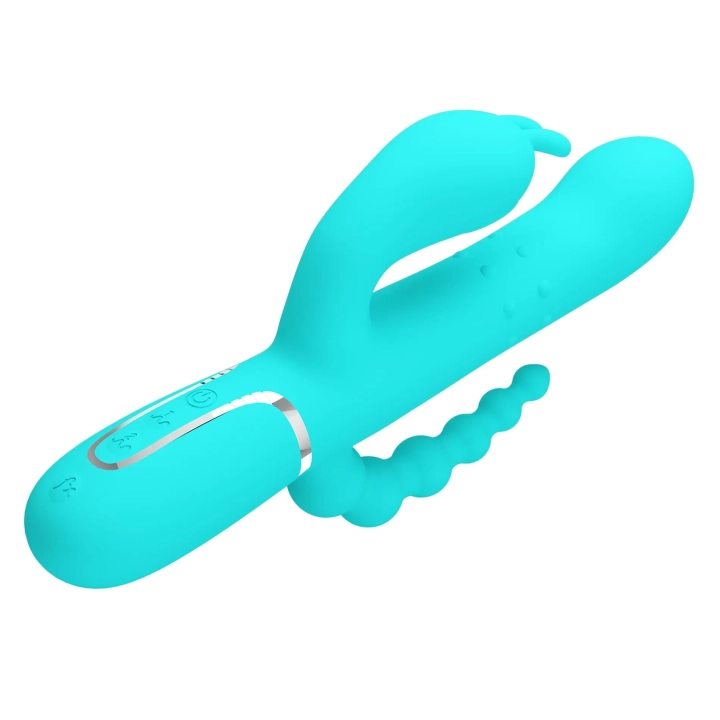 Masażer wielofunkcyjny Pretty Love - 7 wibracji, 4 obracające kulki, silikonowy