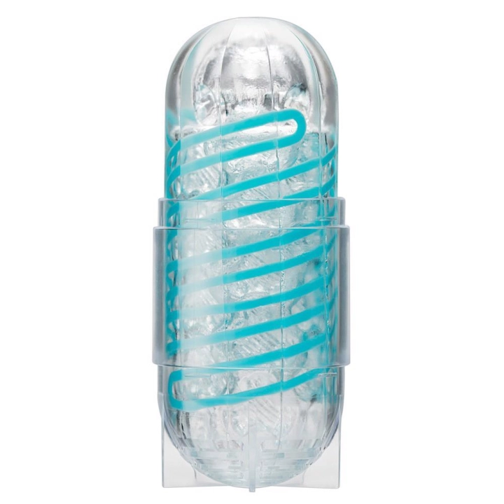 Masturbator Tenga Spinner Tetra — przezroczysty, obracający się, wielokrotnego użytku