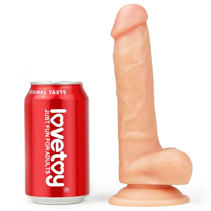 Dildo Easy Strapon 7,5'' - TPE, poliester, miękkie szelki regulowane