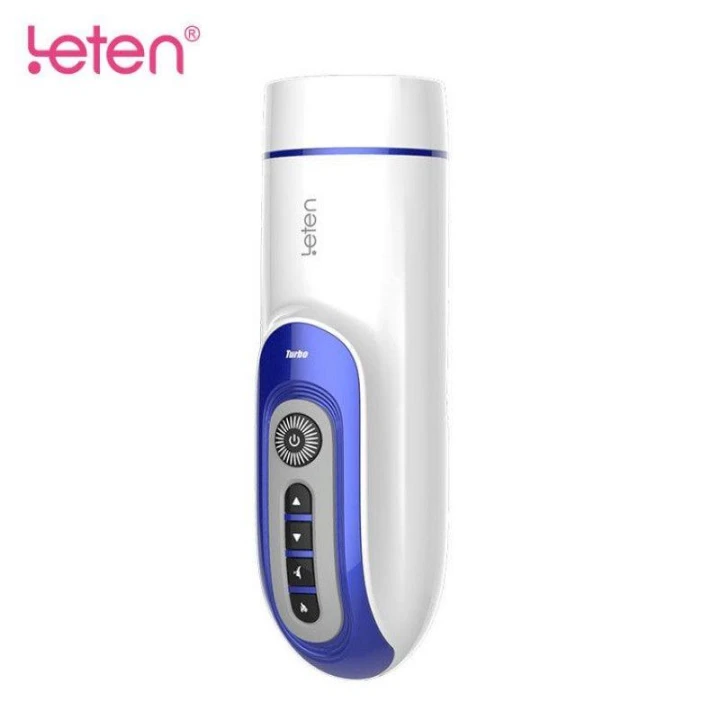 Masażer męski Leten, automatyczny ruch góra-dół, silikonowy rękaw, 27.1 cm