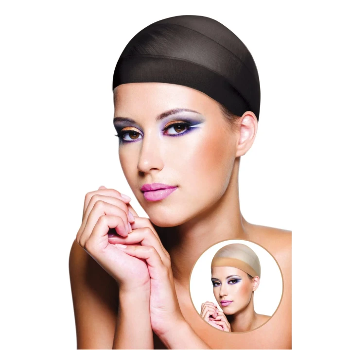 Siatki pod peruki - 2 sztuki, czarna i cielista, uniwersalny rozmiar