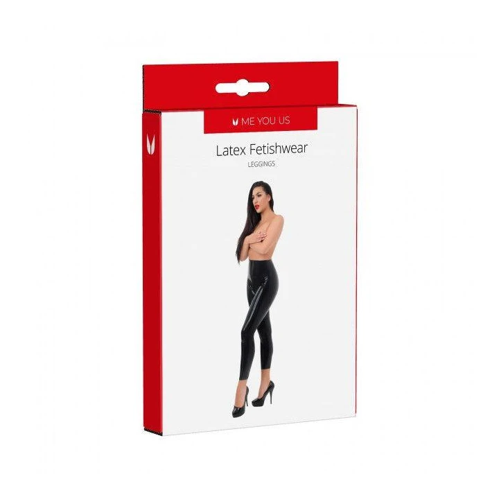 Legginsy lateksowe Me You Us – rozmiar L, wysoki połysk, obcisły fason