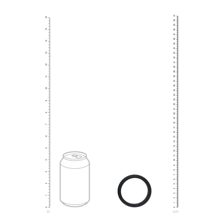 Pierścień silikonowy - LEVELZ XXL - 55mm - czarny, komfortowe dopasowanie