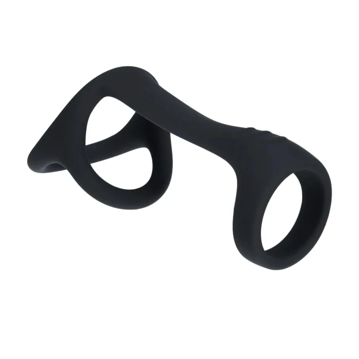 Pierścień do penisa Tri-O LEVELZ - Silikonowy, 3 pętle, 12 cm długości