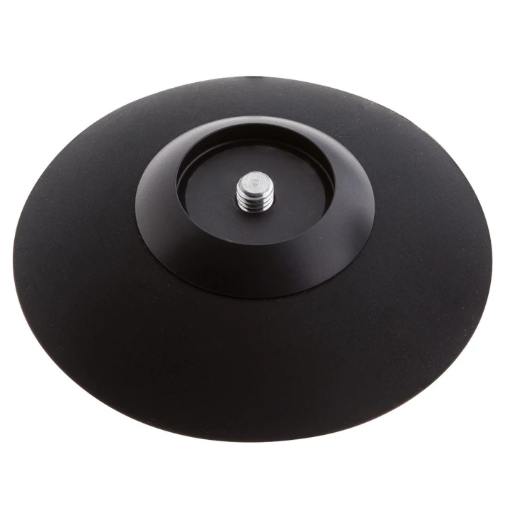 Korek analny MALESATION z przyssawką, duży, czarny, aluminiowy, stożkowy