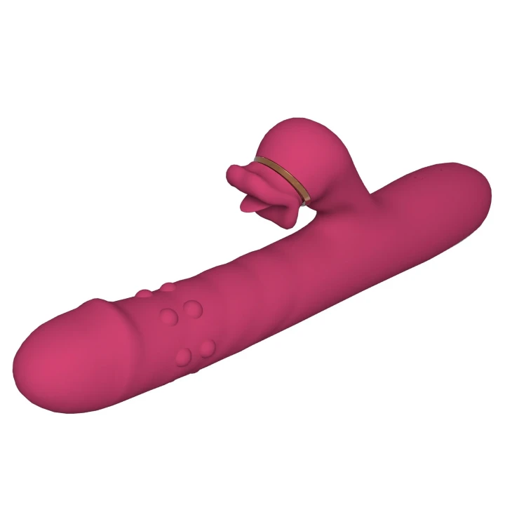 Wibrator silikonowy - 7 trybów ssania i lizania, wodoodporny IPX7, ergonomiczny