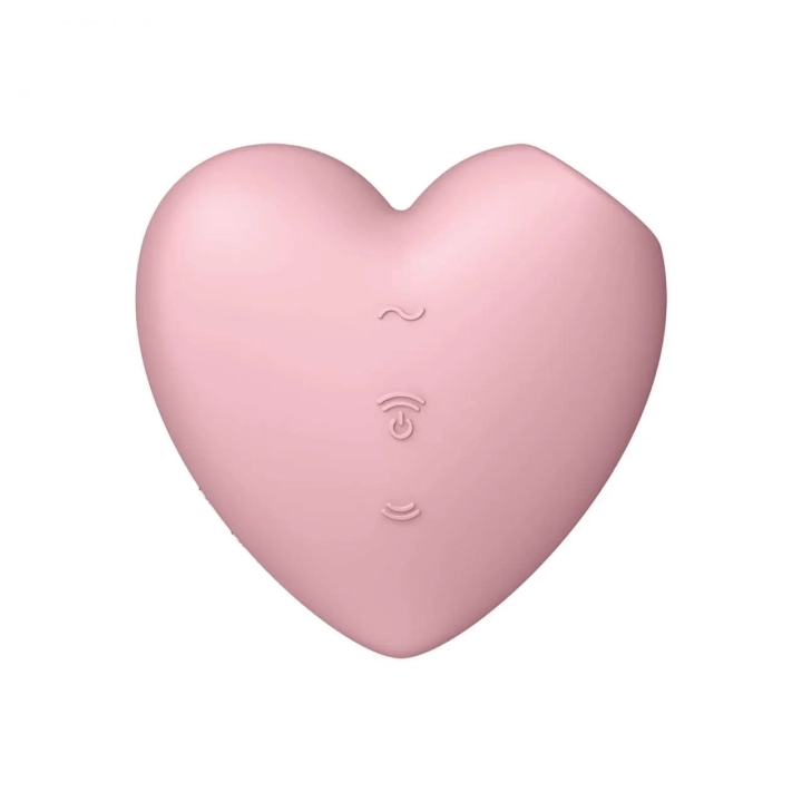 Stymulator łechtaczkowy Satisfyer Cutie Heart, silikon medyczny, wodoodporny, z wibracjami