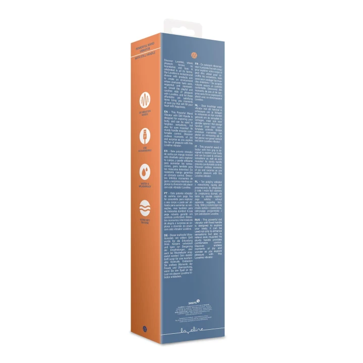 Wibrator Wand Loveline z Silikonu - Potężny, Wibrujący, Nieruchoma Rączka