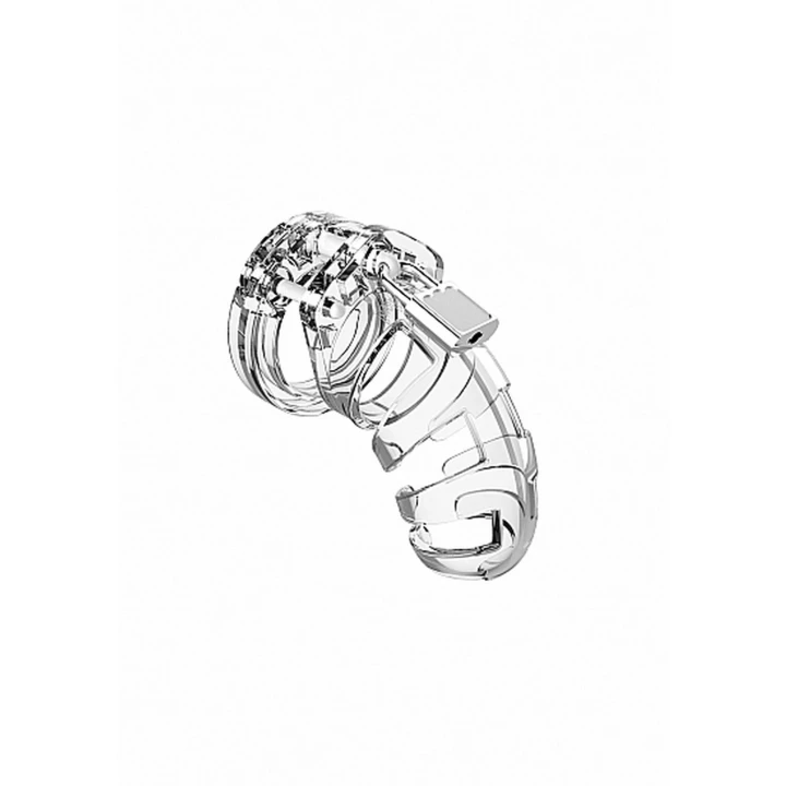 Klatka erekcyjna Man|Cage Model 02 - 3.5" - Poliwęglan - Transparentna