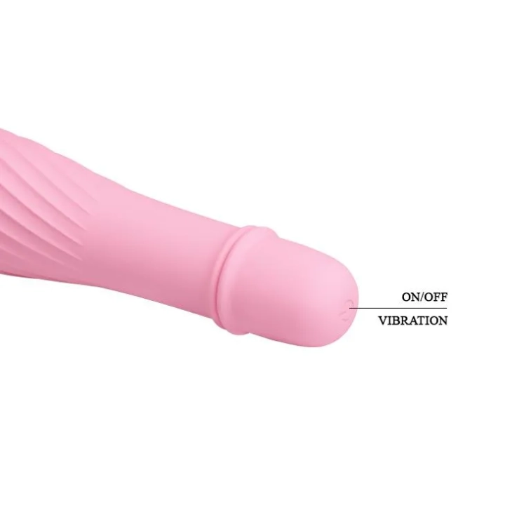 Wibrator silikonowy Pretty Love Solomon, 10 funkcji drgań, wodoodporny, 123mm