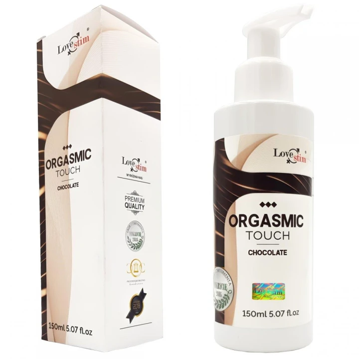 Żel do masażu erotycznego LoveStim - Orgasmic Touch, czekoladowy, 150 ml