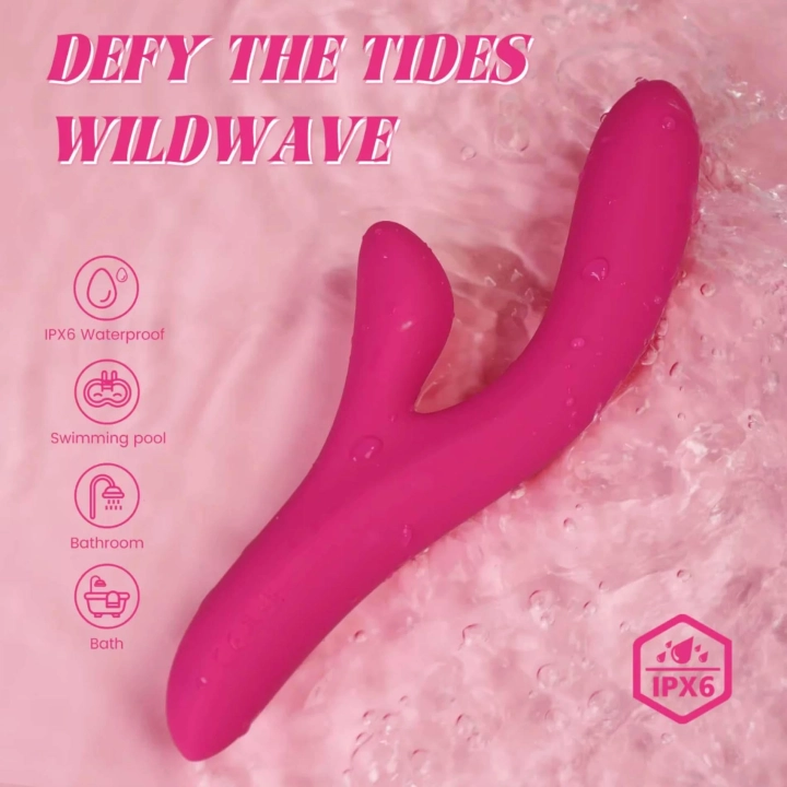 Wibrator rabbit Kinky Pleasure Model Y – podwójny silnik, 10 trybów, wodoodporny IPX6