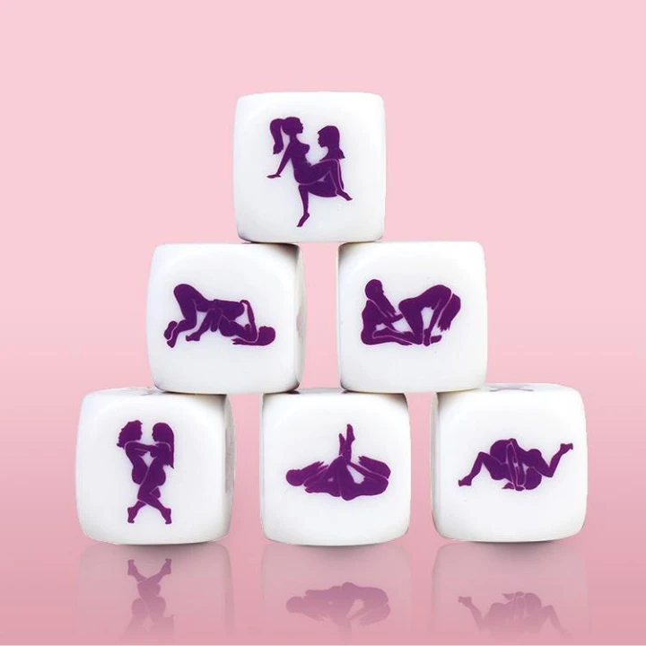 Kostka do gry seksualnej - Lesbian Kamasutra, 25 mm, doskonała do odkrywania fantazji