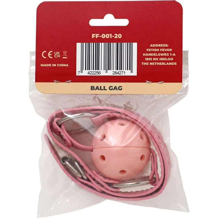 Knebel - Fetish Fever, Różowy, Regulowany, Przyjemny dla Skóry