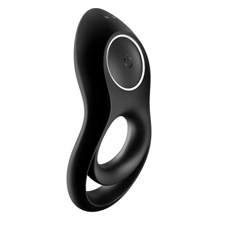 Pierścień wibracyjny - Satisfyer Duo, wodoodporny, 12 ustawień, czarny