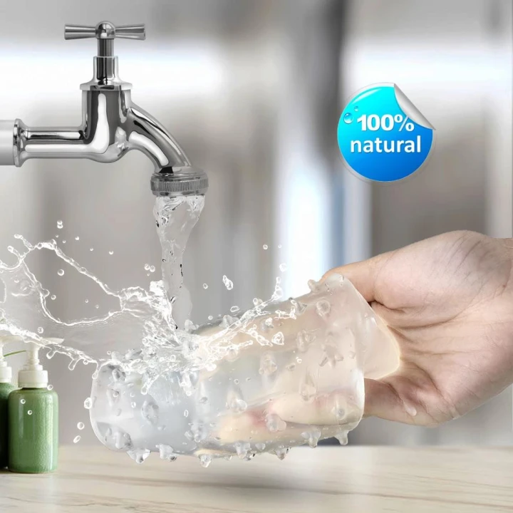 Masturbator wibrujący Master Transparent, TPE+ABS, wodoodporny, 10 trybów wibracji