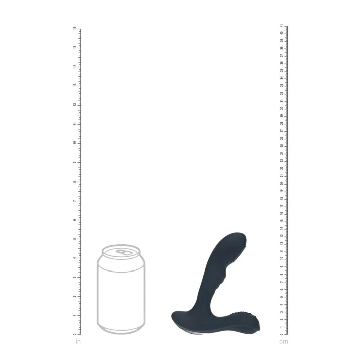 Masażer prostaty – Wibracje i pulsacje, silikonowy, wodoodporny, 14,3cm