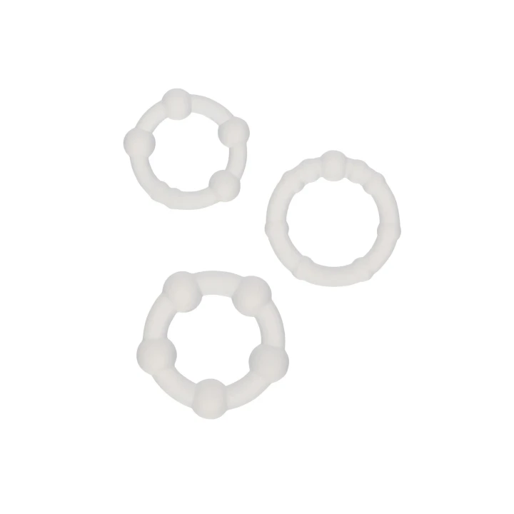 Pierścienie silikonowe - zestaw 3 szt. z elastycznego silikonu, wodoodporne, 1,3-2,5 cm