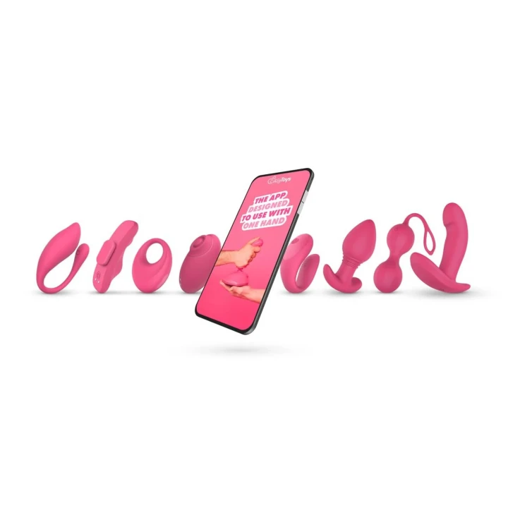 Wibrujący pierścień na penisa EasyConnect - aplikacja, zdalne sterowanie, trwała erekcja