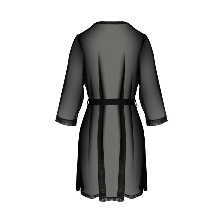 Peignoir DIVA Casmir, Oeko-Tex, lekkie tiul, XXL/XXXL, przezroczysty i zmysłowy