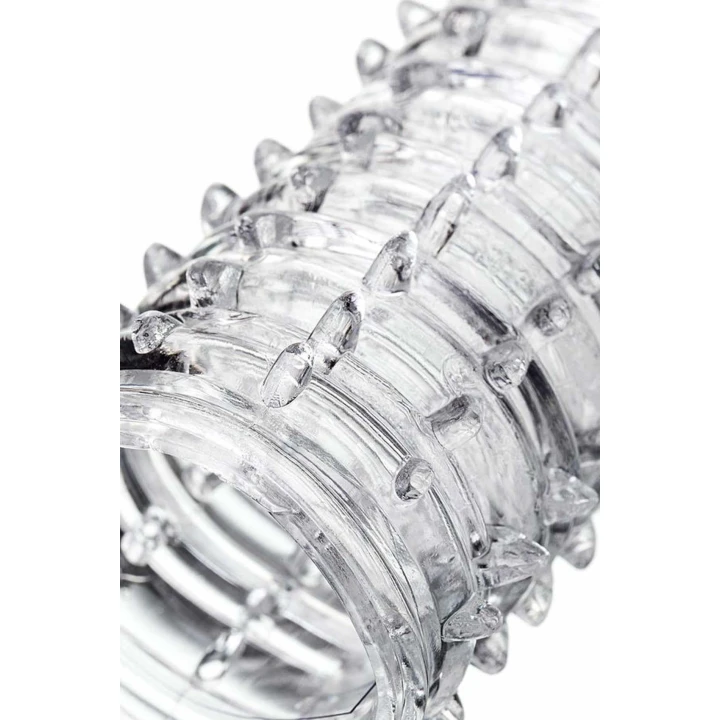 Extender na penisa A-TOYS 15,2 cm, elastyczny, przezroczysty, materiał TPR