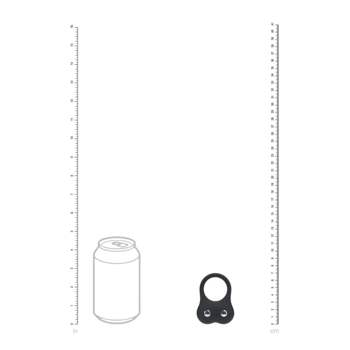 Pierścień silikonowy LEVELZ z stalowym obciążeniem, średni, czarny, 4,3 cm